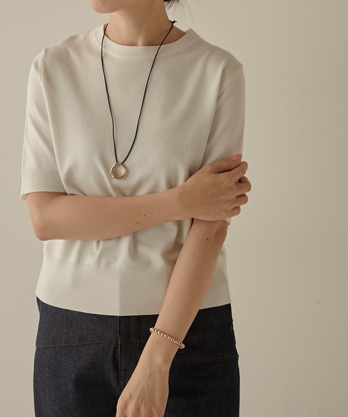 PAPILLONNER（パピヨネ）の「リングロープネックレス/PAPILLONNER/パピヨネ（ネックレス・レディース・シルバー/ゴールド・FREE）」の7枚目の写真