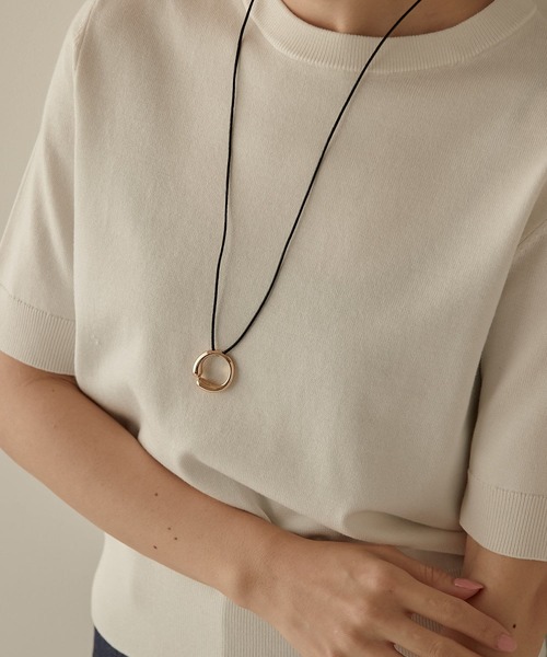 PAPILLONNER（パピヨネ）の「リングロープネックレス/PAPILLONNER/パピヨネ（ネックレス・レディース・シルバー/ゴールド・FREE）」の12枚目の写真