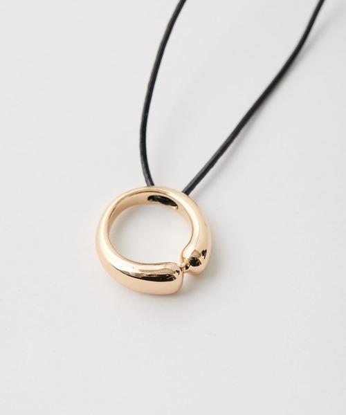 PAPILLONNER（パピヨネ）の「リングロープネックレス/PAPILLONNER/パピヨネ（ネックレス・レディース・シルバー/ゴールド・FREE）」の13枚目の写真