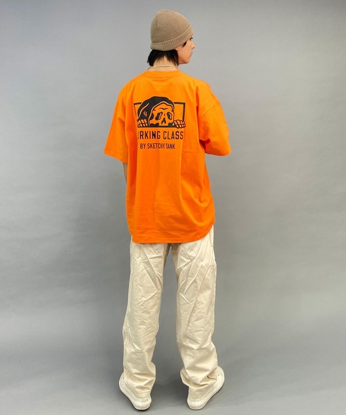 LURKING CLASS(ラーキングクラス)の「【ムラサキスポーツ別注】LURKING CLASS/ラーキングクラス オーバーサイズ バックプリントTシャツ/半袖Tシャツ ST23STM01(Tシャツ/カットソー・メンズ・ホワイト/ブラック/オレンジ・L/M/XL)」の17枚目の写真