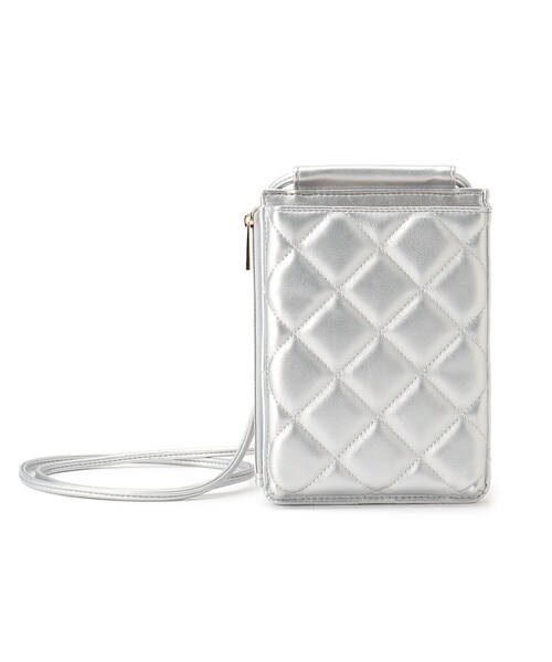 grove(グローブ)の「◆ダイヤキルトマルチショルダー(ショルダーバッグ・レディース・シルバー/ブラック/アイボリー/ライトグレー・00)」の21枚目の写真