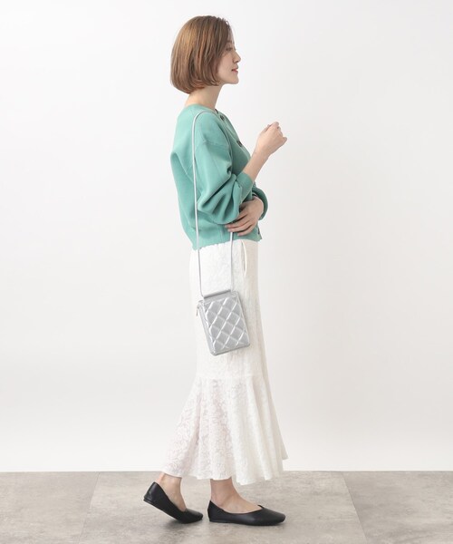 grove(グローブ)の「◆ダイヤキルトマルチショルダー(ショルダーバッグ・レディース・シルバー/ブラック/アイボリー/ライトグレー・00)」の14枚目の写真