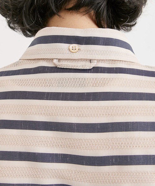 BED J.W. FORD（ベッドフォード）の「【BED j.w. FORD / ベッドフォード】Button-Down Shirts / ボタンダウンシャツ（シャツ/ブラウス・メンズ・ベージュ/ホワイト・0/2/1）」の11枚目の写真