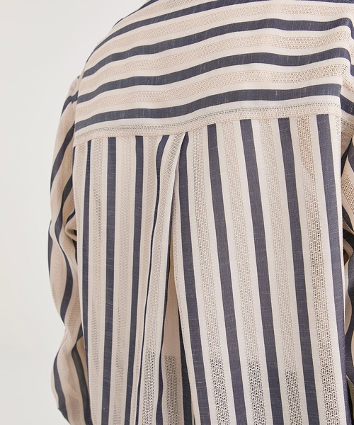 BED J.W. FORD（ベッドフォード）の「【BED j.w. FORD / ベッドフォード】Button-Down Shirts / ボタンダウンシャツ（シャツ/ブラウス・メンズ・ベージュ/ホワイト・0/2/1）」の6枚目の写真