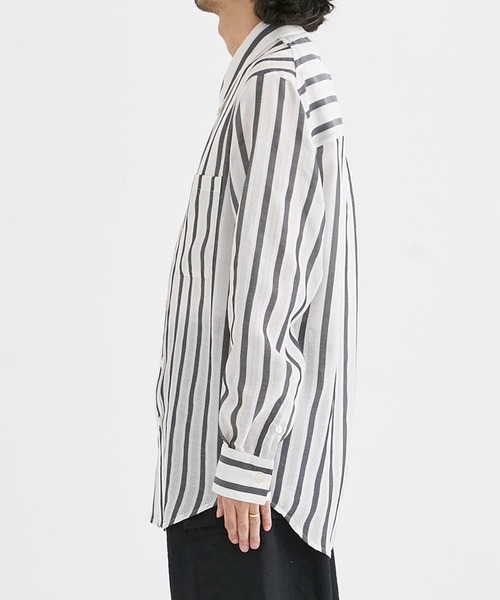 BED J.W. FORD（ベッドフォード）の「【BED j.w. FORD / ベッドフォード】Button-Down Shirts / ボタンダウンシャツ（シャツ/ブラウス・メンズ・ベージュ/ホワイト・0/2/1）」の20枚目の写真