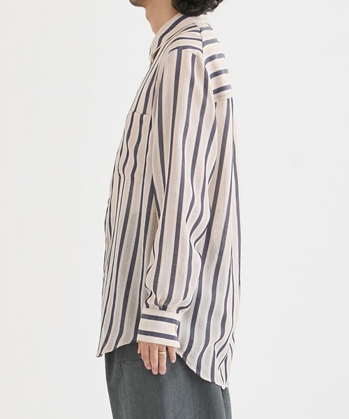 BED J.W. FORD（ベッドフォード）の「【BED j.w. FORD / ベッドフォード】Button-Down Shirts / ボタンダウンシャツ（シャツ/ブラウス・メンズ・ベージュ/ホワイト・0/2/1）」の13枚目の写真