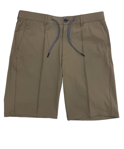 g-stage(ジーステージ)の「g-stgae ストレッチ4WAYストレッチプリーツゴルフショートパンツ(その他パンツ・メンズ・ホワイト/ブラウン・50/48/46)」の1枚目の写真