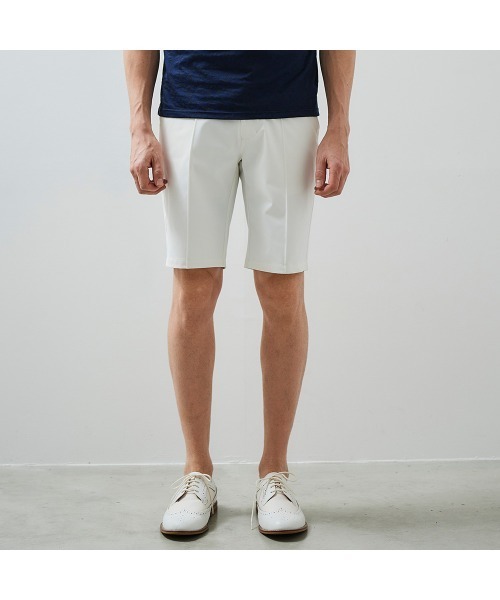 g-stage(ジーステージ)の「g-stgae ストレッチ4WAYストレッチプリーツゴルフショートパンツ(その他パンツ・メンズ・ホワイト/ブラウン・50/48/46)」の5枚目の写真