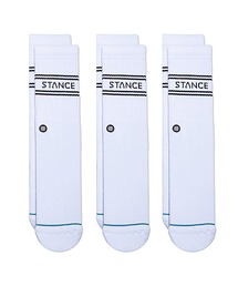 STANCE（スタンス）の「STANCE SOCKS/スタンスソックス  BASIC 3PACK CREW（ソックス/靴下・メンズ）」