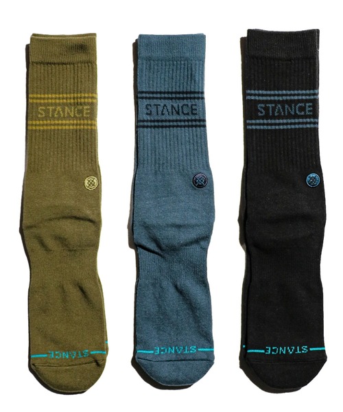 STANCE(スタンス)の「STANCE SOCKS/スタンスソックス BASIC 3PACK CREW(ソックス/靴下・メンズ・ホワイト/ブラック/マルチ/ネイビー/ゴールド/オリーブ・FREE)」の3枚目の写真