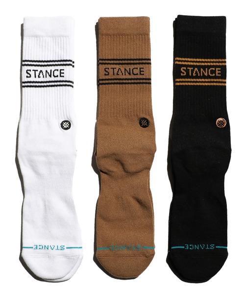 STANCE(スタンス)の「STANCE SOCKS/スタンスソックス BASIC 3PACK CREW(ソックス/靴下・メンズ・ホワイト/ブラック/マルチ/ネイビー/ゴールド/オリーブ・FREE)」の5枚目の写真