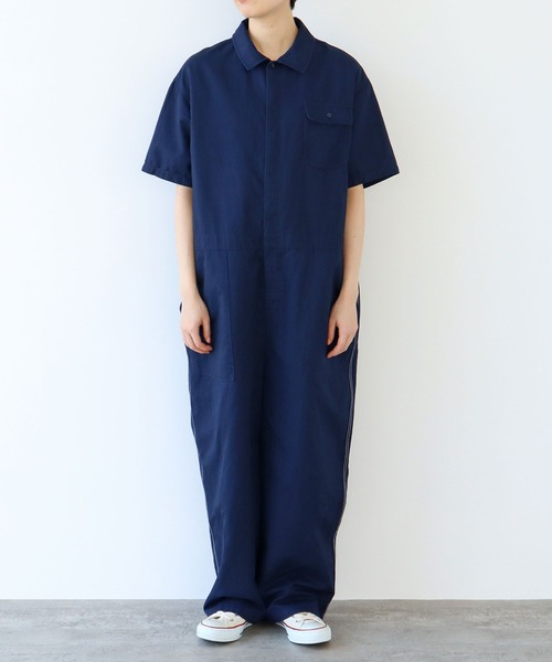 PAR ICI（パーリッシィ）の「コットンリネンカルゼ オールインワン