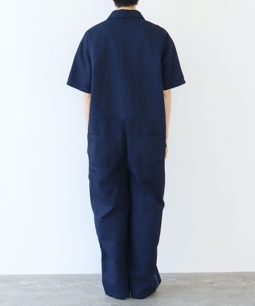 PAR ICI（パーリッシィ）の「コットンリネンカルゼ オールインワン（つなぎ/オールインワン・レディース・ネイビー/ブラウン・FREE）」の15枚目の写真