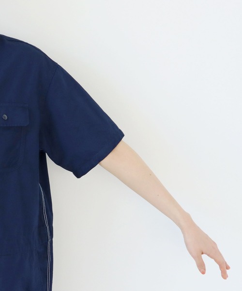 PAR ICI（パーリッシィ）の「コットンリネンカルゼ オールインワン（つなぎ/オールインワン・レディース・ネイビー/ブラウン・FREE）」の18枚目の写真