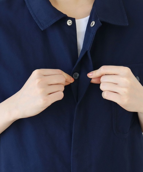 PAR ICI（パーリッシィ）の「コットンリネンカルゼ オールインワン（つなぎ/オールインワン・レディース・ネイビー/ブラウン・FREE）」の17枚目の写真