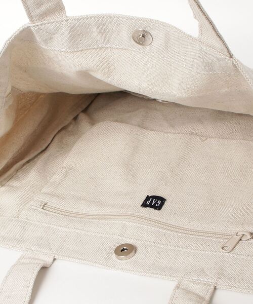GAP（ギャップ）の「コットンリネン トートバッグ（トートバッグ・レディース・グリーン/ベージュ/ブラック・ONE SIZE）」の5枚目の写真