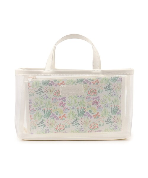 LAURA ASHLEY(ローラアシュレイ)の「フラワー マーケット柄 バッグインバッグ(ハンドバッグ・レディース・アイボリー系/ネイビー系6/ピンク系5・00)」の2枚目の写真