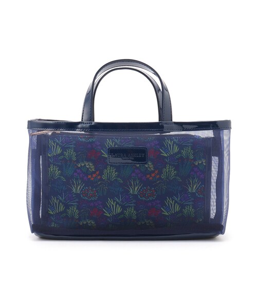 LAURA ASHLEY(ローラアシュレイ)の「フラワー マーケット柄 バッグインバッグ(ハンドバッグ・レディース・アイボリー系/ネイビー系6/ピンク系5・00)」の1枚目の写真