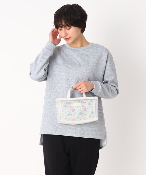 LAURA ASHLEY(ローラアシュレイ)の「フラワー マーケット柄 バッグインバッグ(ハンドバッグ・レディース・アイボリー系/ネイビー系6/ピンク系5・00)」の6枚目の写真