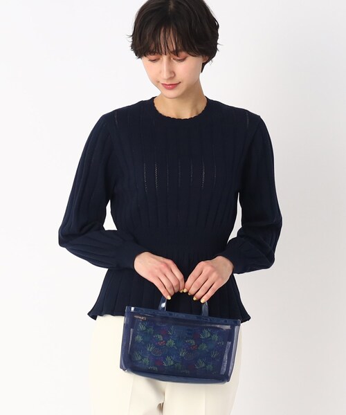 LAURA ASHLEY(ローラアシュレイ)の「フラワー マーケット柄 バッグインバッグ(ハンドバッグ・レディース・アイボリー系/ネイビー系6/ピンク系5・00)」の10枚目の写真