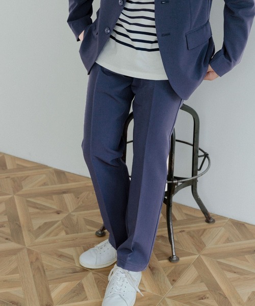 ITEMS URBANRESEARCH(アイテムズ アーバンリサーチ)の「『セットアップ対応』レギュラーフィット TRストレッチスラックス(スラックス・メンズ・ベージュ/ネイビー/ブラック・LARGE/MEDIUM)」の4枚目の写真