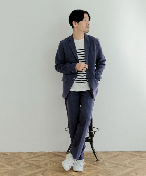 ITEMS URBANRESEARCH(アイテムズ アーバンリサーチ)の「『セットアップ対応』レギュラーフィット TRストレッチスラックス(スラックス・メンズ・ベージュ/ネイビー/ブラック・LARGE/MEDIUM)」の7枚目の写真