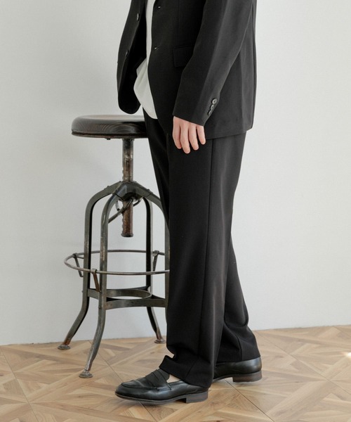 ITEMS URBANRESEARCH(アイテムズ アーバンリサーチ)の「『セットアップ対応』レギュラーフィット TRストレッチスラックス(スラックス・メンズ・ベージュ/ネイビー/ブラック・LARGE/MEDIUM)」の8枚目の写真