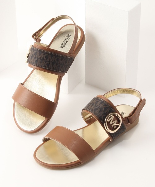 MICHAEL KORS(マイケルコース)の「【MICHAEL KORS/マイケルコース】SYDNEY KENZIE/シドニーケンジー/ベルクロサンダル(サンダル・レディース・ブラウン/ブラック/ベージュ系その他/ホワイト×シルバー・5/4)」の7枚目の写真