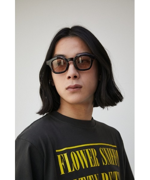 AZUL by moussy(アズールバイマウジー)の「BIG FRAME EYEWEAR/ビッグフレームアイウェア(サングラス・メンズ・ブラック/ブラウン・FREE)」の2枚目の写真