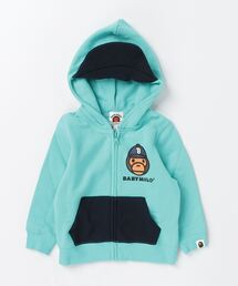 abathingape baby milo フルジップ パーカー A BATHING APE（アベイシングエイプ）の「BABY MILO CAP ZIP HOODIE K