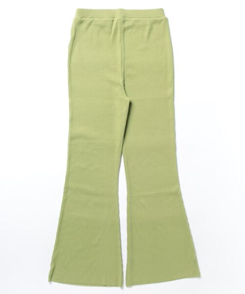 CHILLE（チル）の「ハンドカットリブフレアパンツ（その他パンツ・レディース・イエロー/ブラック/パープル/グリーン・FREE）」の8枚目の写真
