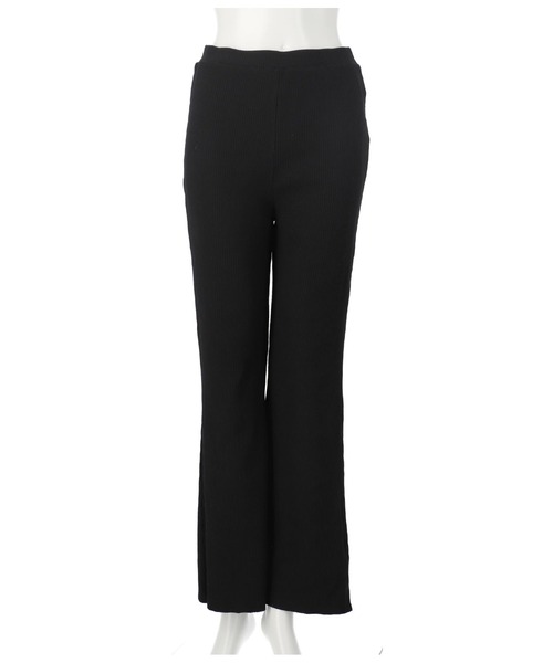 CHILLE（チル）の「ハンドカットリブフレアパンツ（その他パンツ・レディース・イエロー/ブラック/パープル/グリーン・FREE）」の11枚目の写真