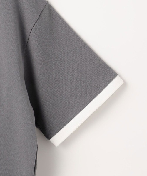 179/WG（イチナナキュウダブルジー）の「バイカラーポロシャツ（ポロシャツ・レディース・グリーン/オフホワイト/ブルー・FREE）」の10枚目の写真