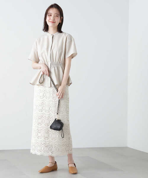 N.（N. Natural Beauty Basic）（エヌエヌナチュラルビューティーベーシック）の「◆ストラップ付キルティングポーチショルダーバッグ（ショルダーバッグ・レディース・ブラック/オレンジ・ﾌﾘ-）」の13枚目の写真