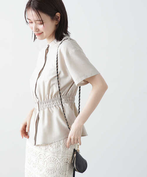 N.（N. Natural Beauty Basic）（エヌエヌナチュラルビューティーベーシック）の「◆ストラップ付キルティングポーチショルダーバッグ（ショルダーバッグ・レディース・ブラック/オレンジ・ﾌﾘ-）」の12枚目の写真