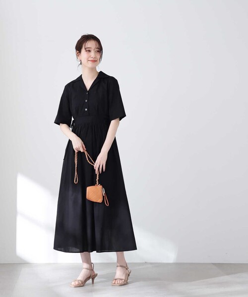 N.（N. Natural Beauty Basic）（エヌエヌナチュラルビューティーベーシック）の「◆ストラップ付キルティングポーチショルダーバッグ（ショルダーバッグ・レディース・ブラック/オレンジ・ﾌﾘ-）」の9枚目の写真