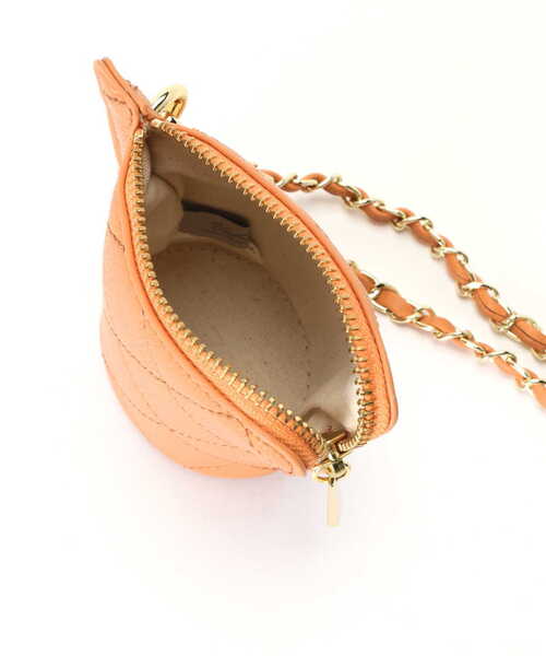 N.（N. Natural Beauty Basic）（エヌエヌナチュラルビューティーベーシック）の「◆ストラップ付キルティングポーチショルダーバッグ（ショルダーバッグ・レディース・ブラック/オレンジ・ﾌﾘ-）」の22枚目の写真