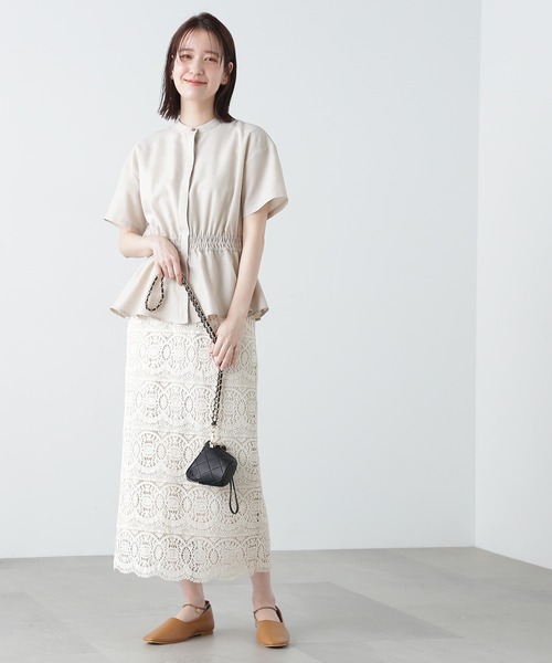 N.（N. Natural Beauty Basic）（エヌエヌナチュラルビューティーベーシック）の「◆ストラップ付キルティングポーチショルダーバッグ（ショルダーバッグ・レディース・ブラック/オレンジ・ﾌﾘ-）」の4枚目の写真