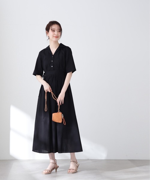 N.（N. Natural Beauty Basic）（エヌエヌナチュラルビューティーベーシック）の「◆ストラップ付キルティングポーチショルダーバッグ（ショルダーバッグ・レディース・ブラック/オレンジ・ﾌﾘ-）」の3枚目の写真