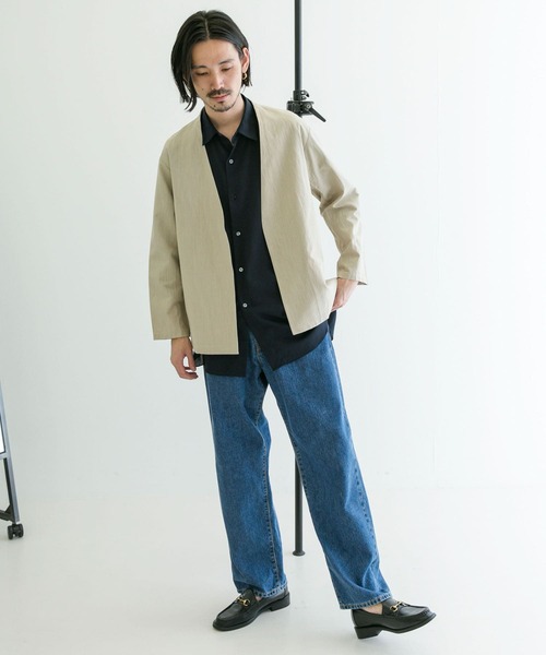 URBAN RESEARCH(アーバンリサーチ)の「『セットアップ対応』LINENノーカラージャケット(その他アウター)」 - WEAR