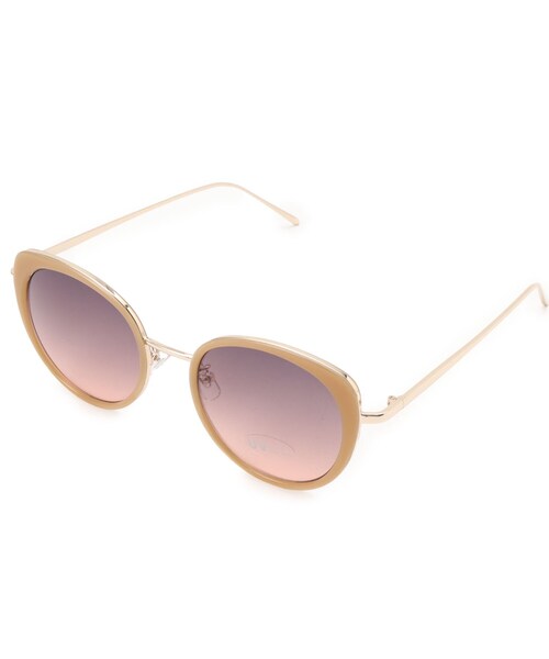 SHOO・LA・RUE（シューラルー）の「◆インサートフレームサングラス（サングラス・レディース・ダークブラウン/ベージュ/サンドベージュ・00）」の3枚目の写真