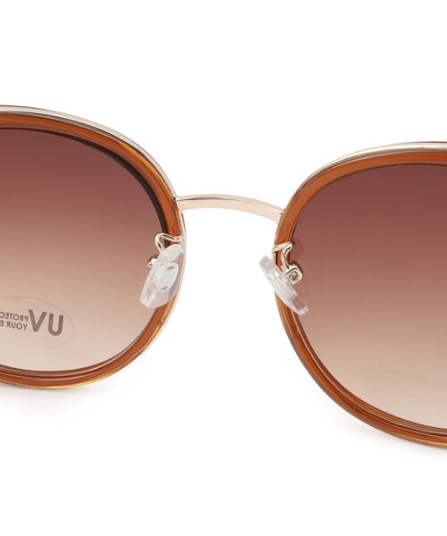 SHOO・LA・RUE（シューラルー）の「◆インサートフレームサングラス（サングラス・レディース・ダークブラウン/ベージュ/サンドベージュ・00）」の6枚目の写真