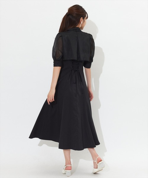 SWINGLE（スウィングル）の「ボウタイシアーシャツレイヤード風