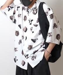 25SS オーバーサイズ 総柄プリントビッグシルエットシャツ【ILL'S 】