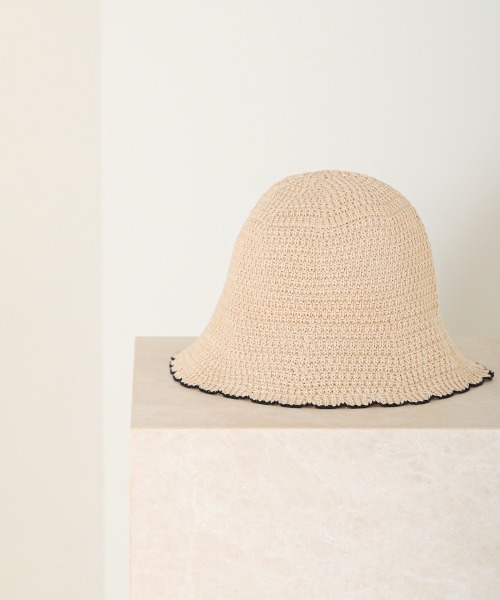 Bab（バブ）の「配色バケットハット（ハット・レディース・ブラック/アイボリー・ONESIZE）」の7枚目の写真