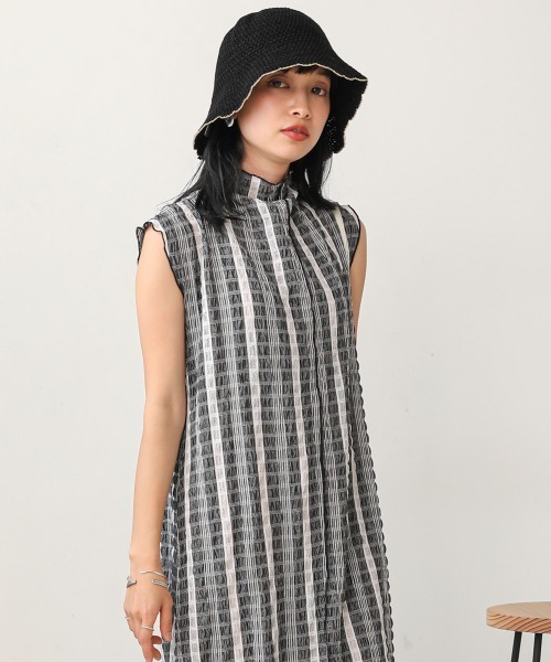 Bab（バブ）の「配色バケットハット（ハット・レディース・ブラック/アイボリー・ONESIZE）」の8枚目の写真