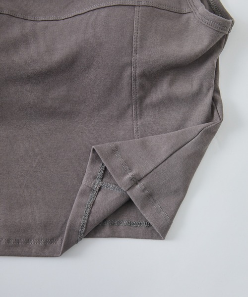 Chaco closet（チャコ クローゼット）の「切替デザインカップインタンクトップ（タンクトップ・レディース・ブラック/ブラウン/ホワイト/グリーン・FREE）」の15枚目の写真