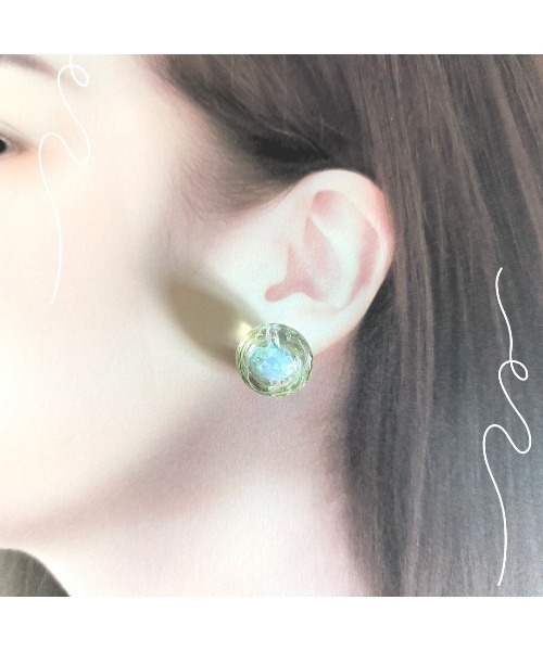 tone(トーン)の「【hazeleyes】大粒あめちゃんイヤリング(Bonbonami ボンボンアミ)(MA)(イヤリング・レディース・ブルー/ローズ/パープル/ピンク・FREE)」の10枚目の写真