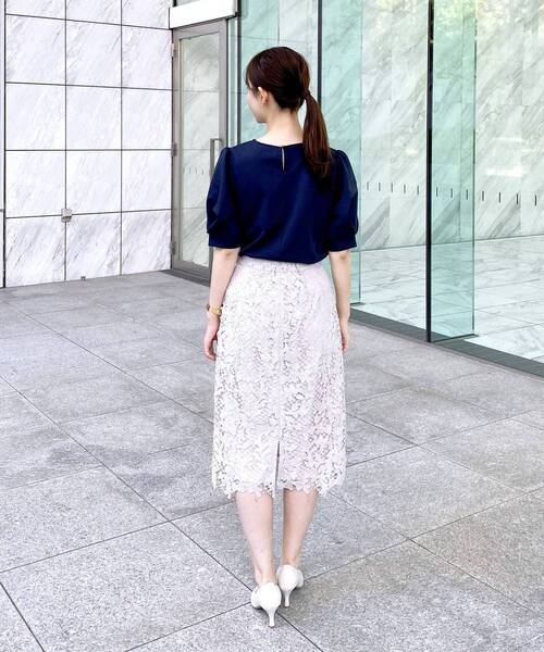 index（インデックス）の「◆タックスリーブトップス【UV/吸水速乾/洗濯機洗い可】（Tシャツ/カットソー・レディース・ホワイト系/オレンジ/ネイビー/ライトグレー/ライトブルー・36/38/40/42）」の15枚目の写真