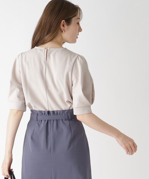 index（インデックス）の「◆タックスリーブトップス【UV/吸水速乾/洗濯機洗い可】（Tシャツ/カットソー・レディース・ホワイト系/オレンジ/ネイビー/ライトグレー/ライトブルー・36/38/40/42）」の18枚目の写真